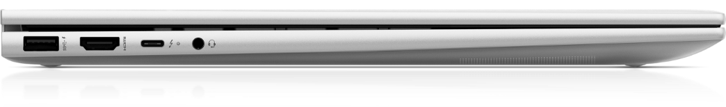 Πλαϊνή όψη ενός HP ENVY με τις διαθέσιμες θύρες