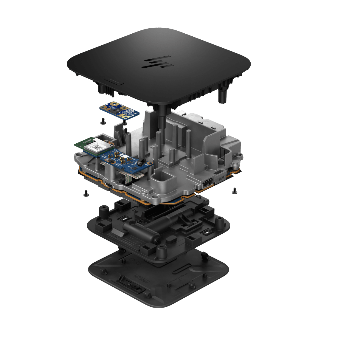 HP dock design broken down into layers. 