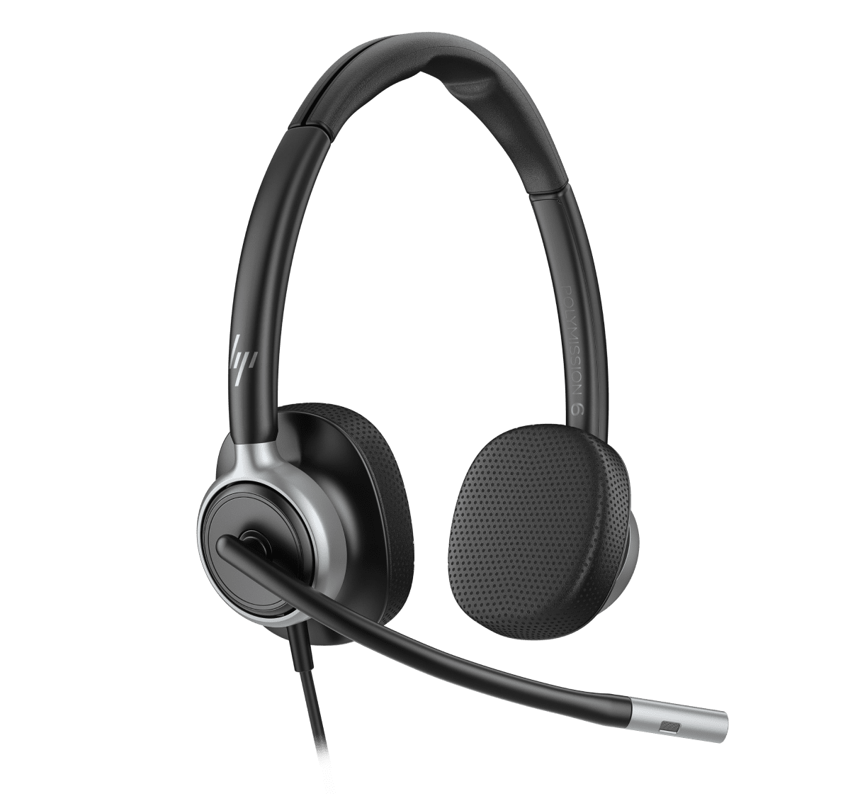HP Poly Mission 600 USB Series headset.