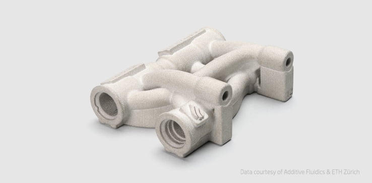 3d metal printed part hydraulic manifold