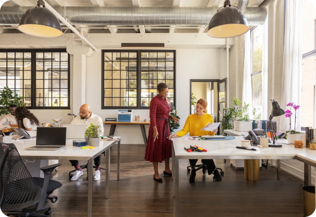 Small business team using digital tools to drive transformation and growth