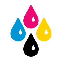 Inkjet printing technology icon