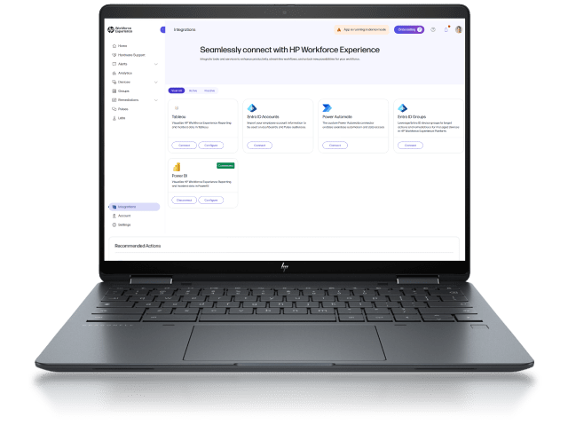 Imagen de un ordenador portátil que muestra el panel de WXP