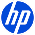 Logotipo azul de HP