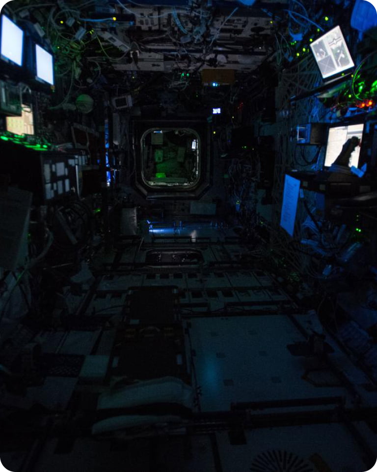 Computers and technology inside the international space station