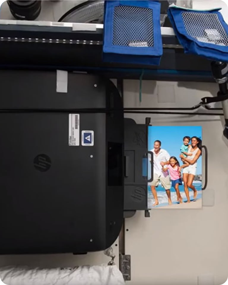 HP OfficeJet 5740 printer onboard the international space station 