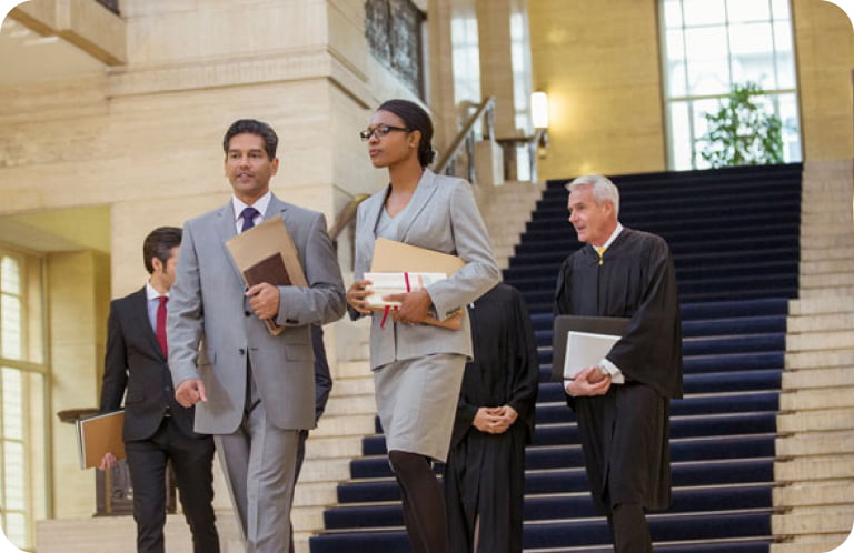 Government employees collaborating in a public sector office environment