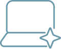 Mobile workstation icon.