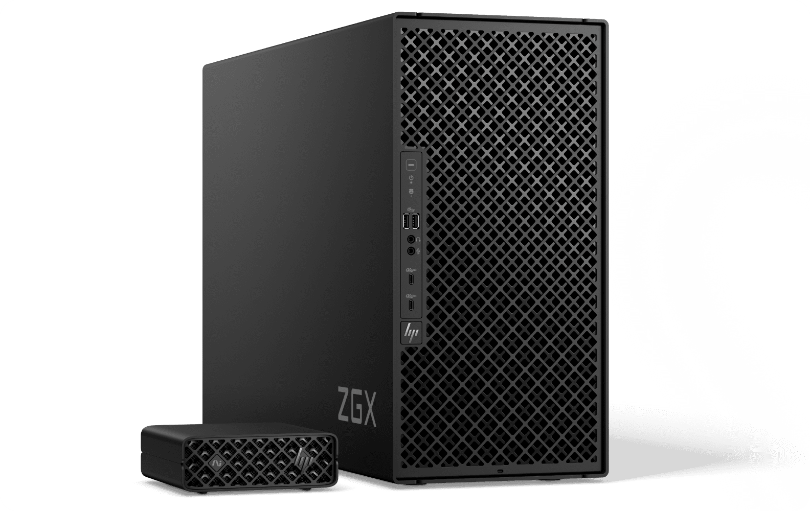 HP ZGX Nano and HP ZGX Fury AI stations.
