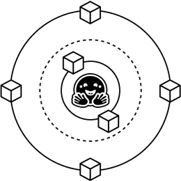 Explore AI models icon.
