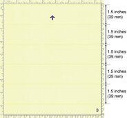 Horizontal lines repeating every 1.5 inches (39 mm)