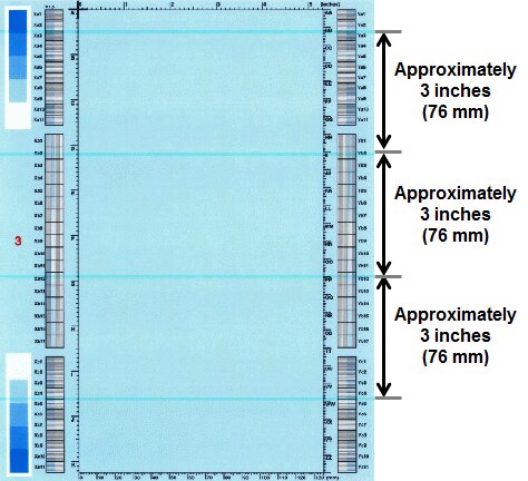 Horizontal lines repeating every 3.0 inches (76 mm)