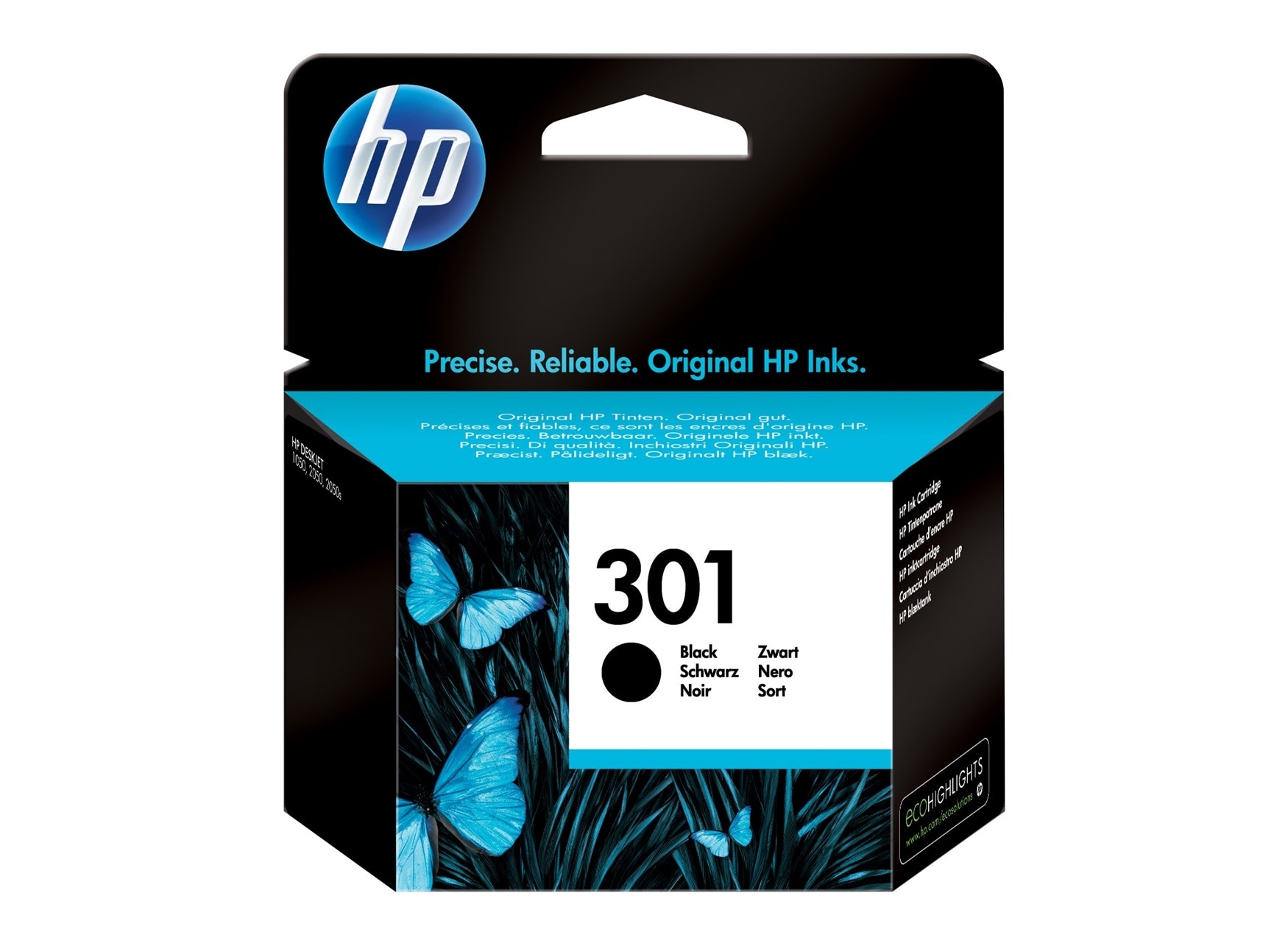 HP 301 Schwarz Original Druckerpatrone - HP Store DE