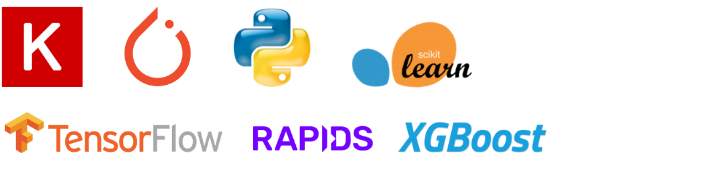 Logiciel TensorFlow Rapids XG Boost Scikit learn Keras Python