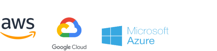 Logiciel: Amazon Web Service, Google Cloud, Microsoft Azure