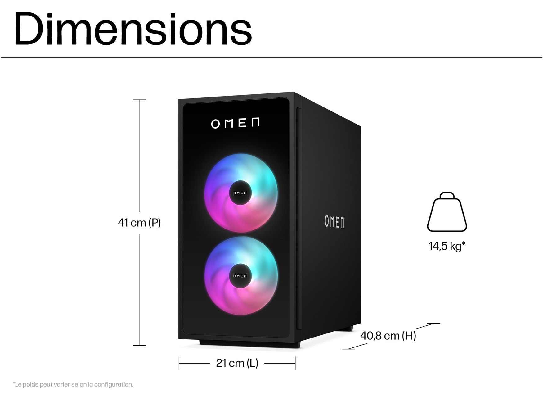 Tour Gaming OMEN 35L GT16-0454nf - NVIDIA® GeForce RTX™ 4070