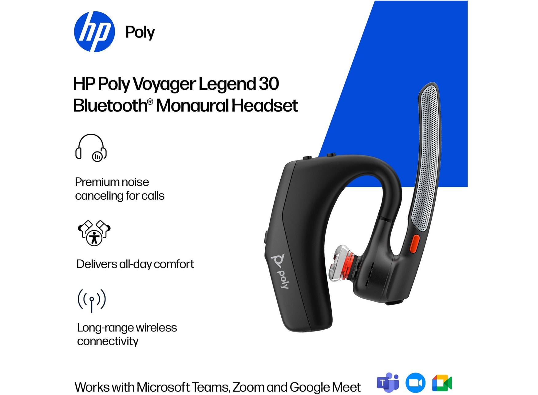 Poly Voyager Legend 30 Noise Cancelling Headset - HP Store UK