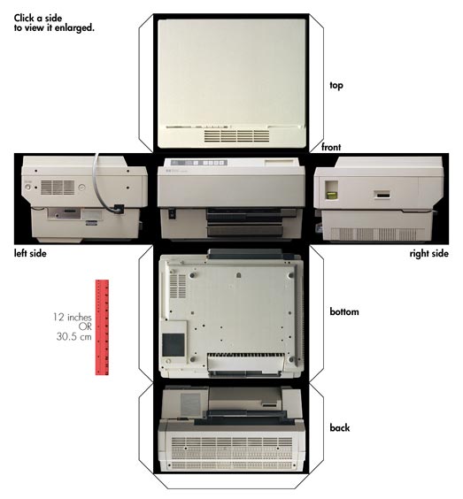 Hewlett-Packard LaserJet Printer - six views.
