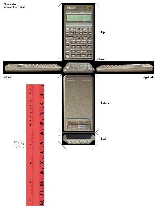 Hewlett-Packard-32S RPN Scientific Calculator - six views.