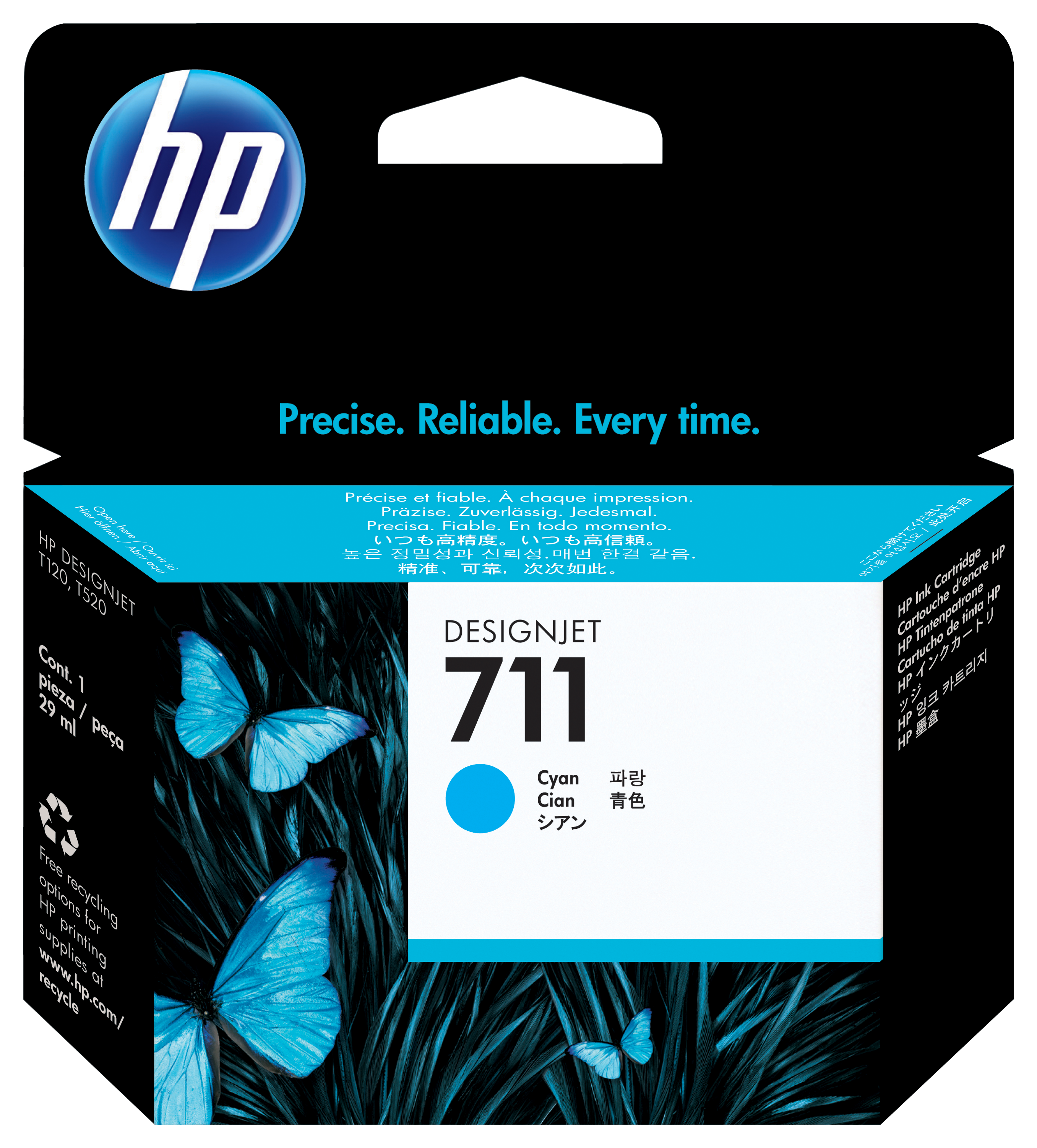 Cartuccia inchiostro ciano DesignJet HP 711, 29 ml