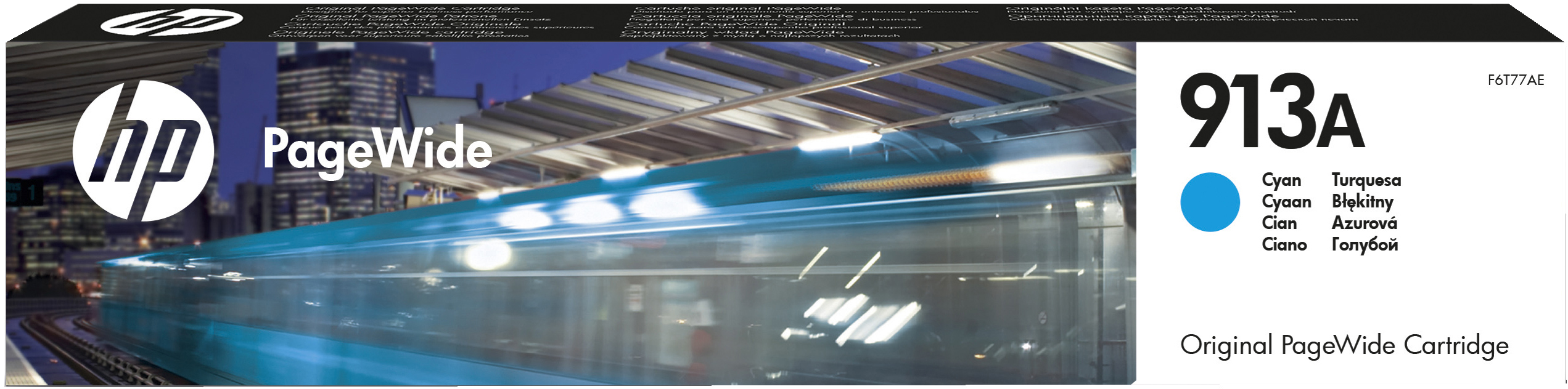 Cartuccia ciano originale HP 913A PageWide