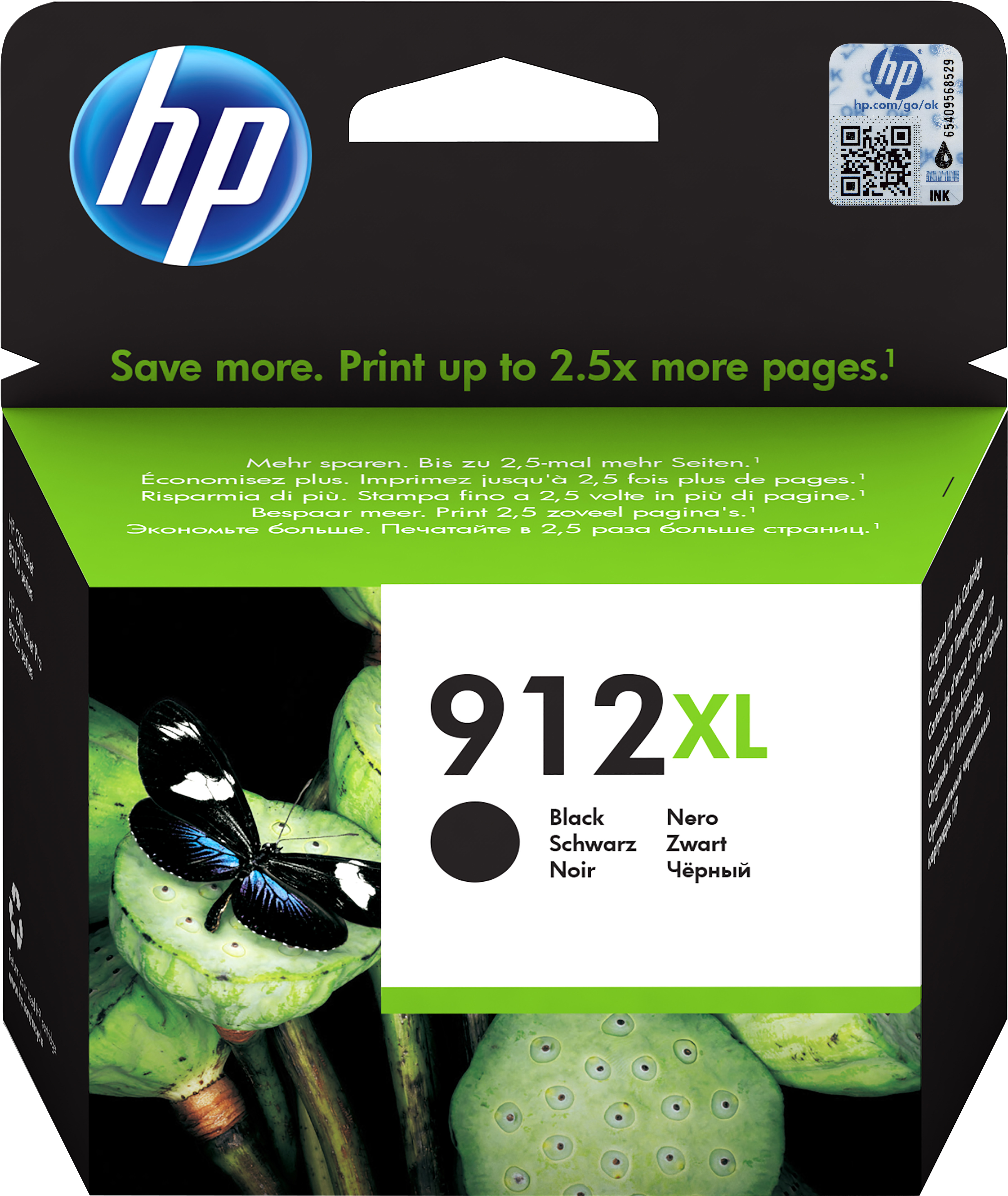 Cartuccia di inchiostro nero originale HP 912XL ad alta capacità