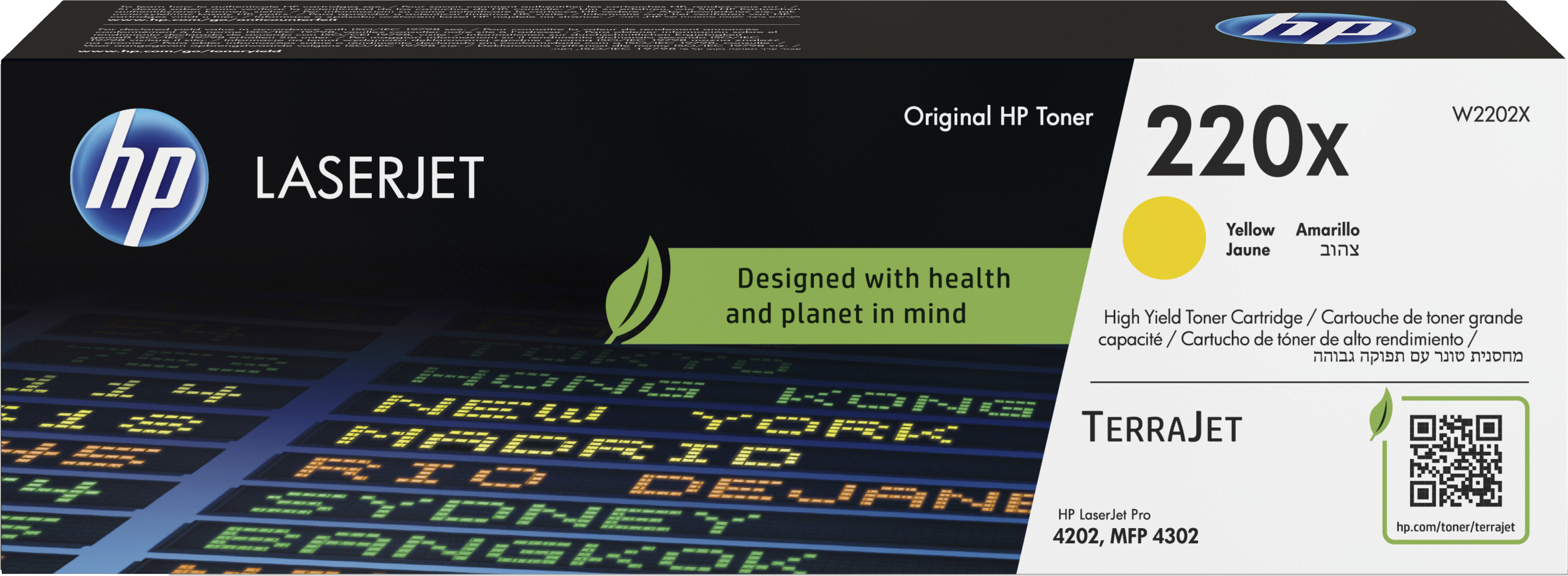 Cartuccia toner originale giallo LaserJet HP 220X