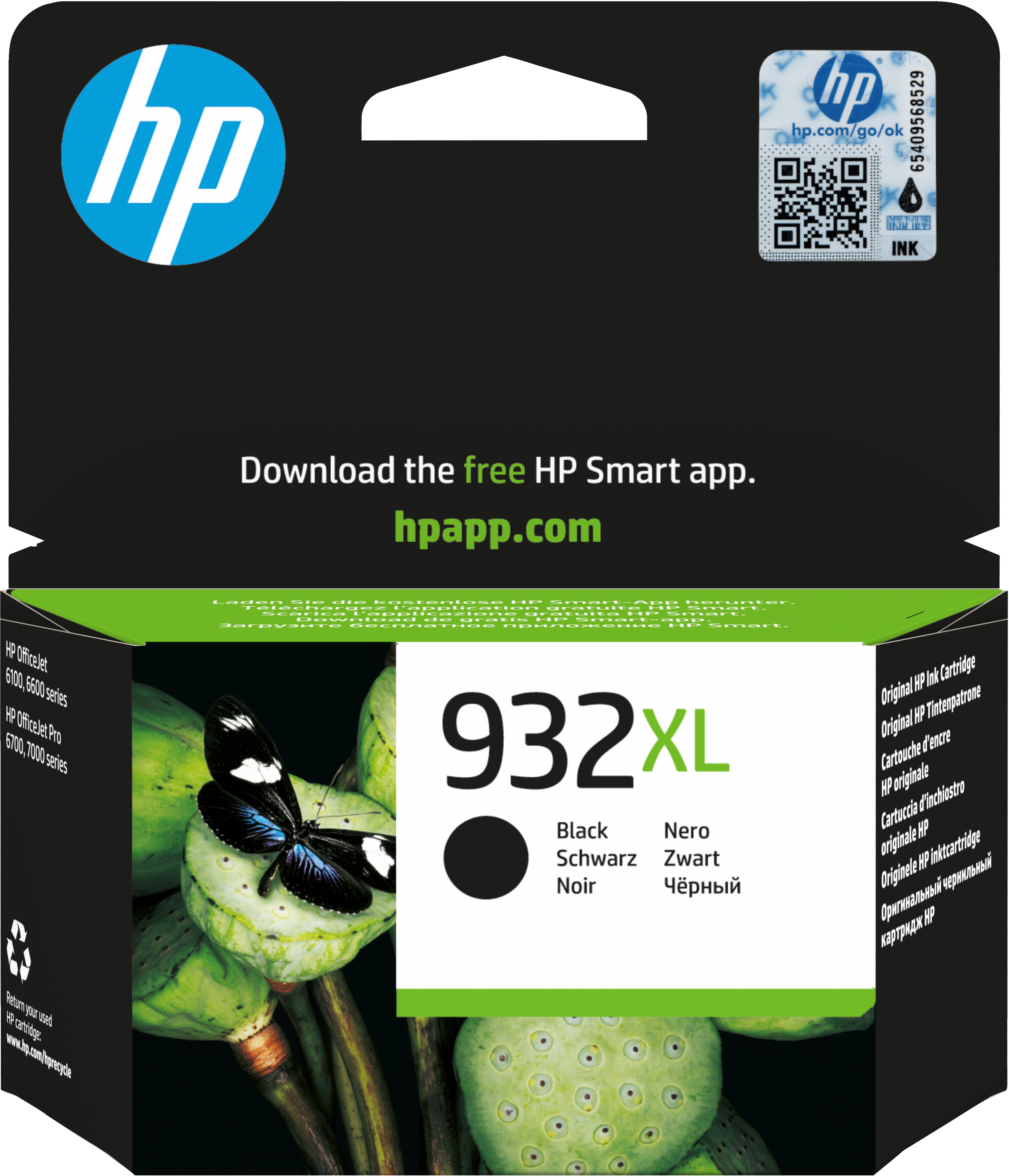 Cartuccia originale inchiostro nero ad alta capacità HP 932XL