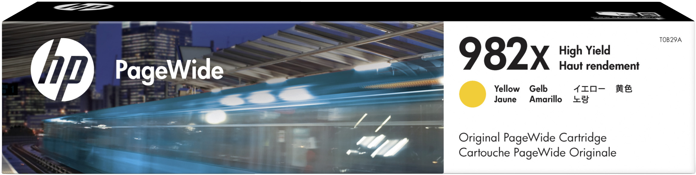 Originele HP 982X gele high-capacity PageWide cartridge - T0B29A#