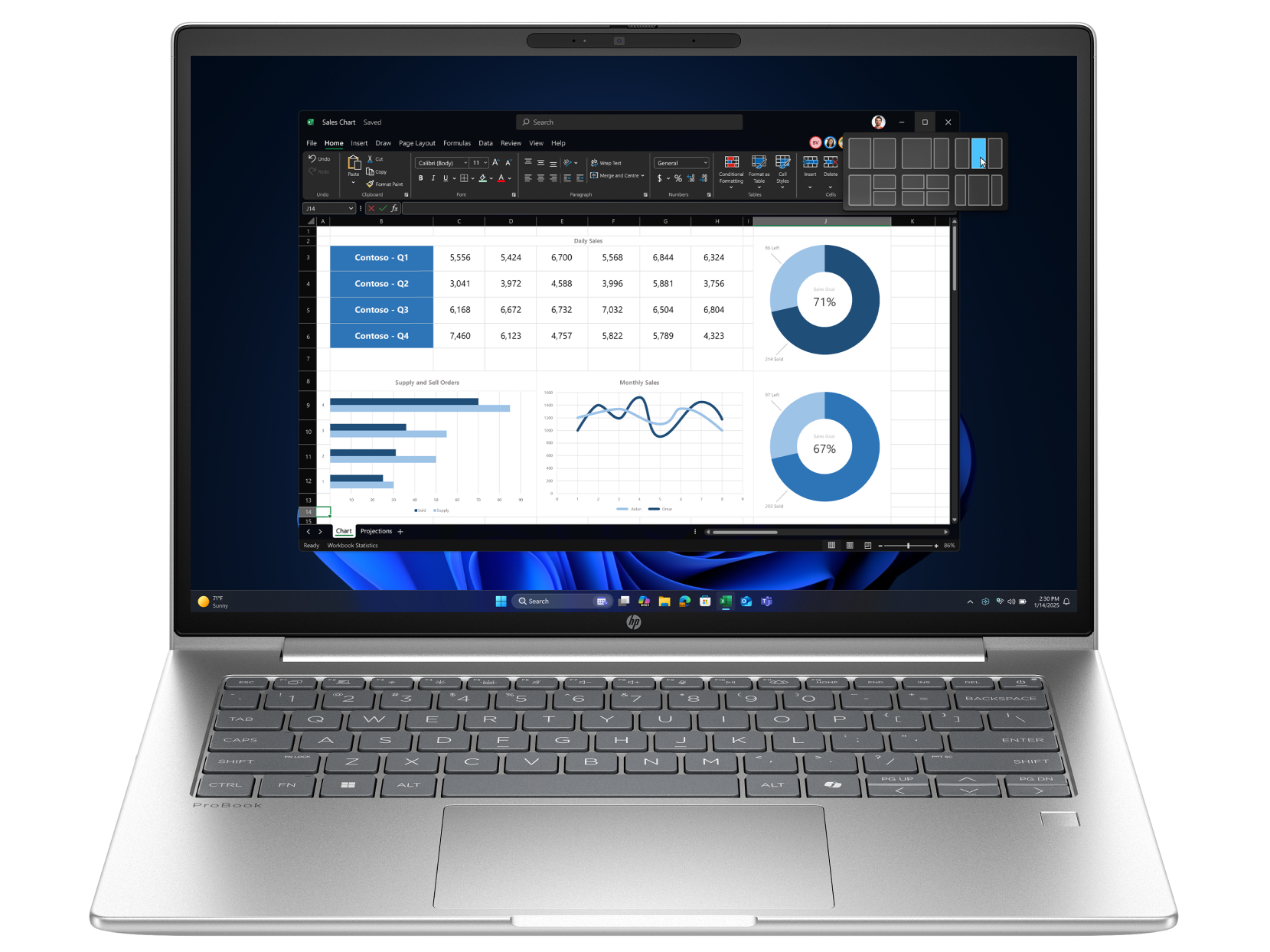 HP ProBook 4 G1iR 14" Laptop | B39ZYAT#ABH | Laptop