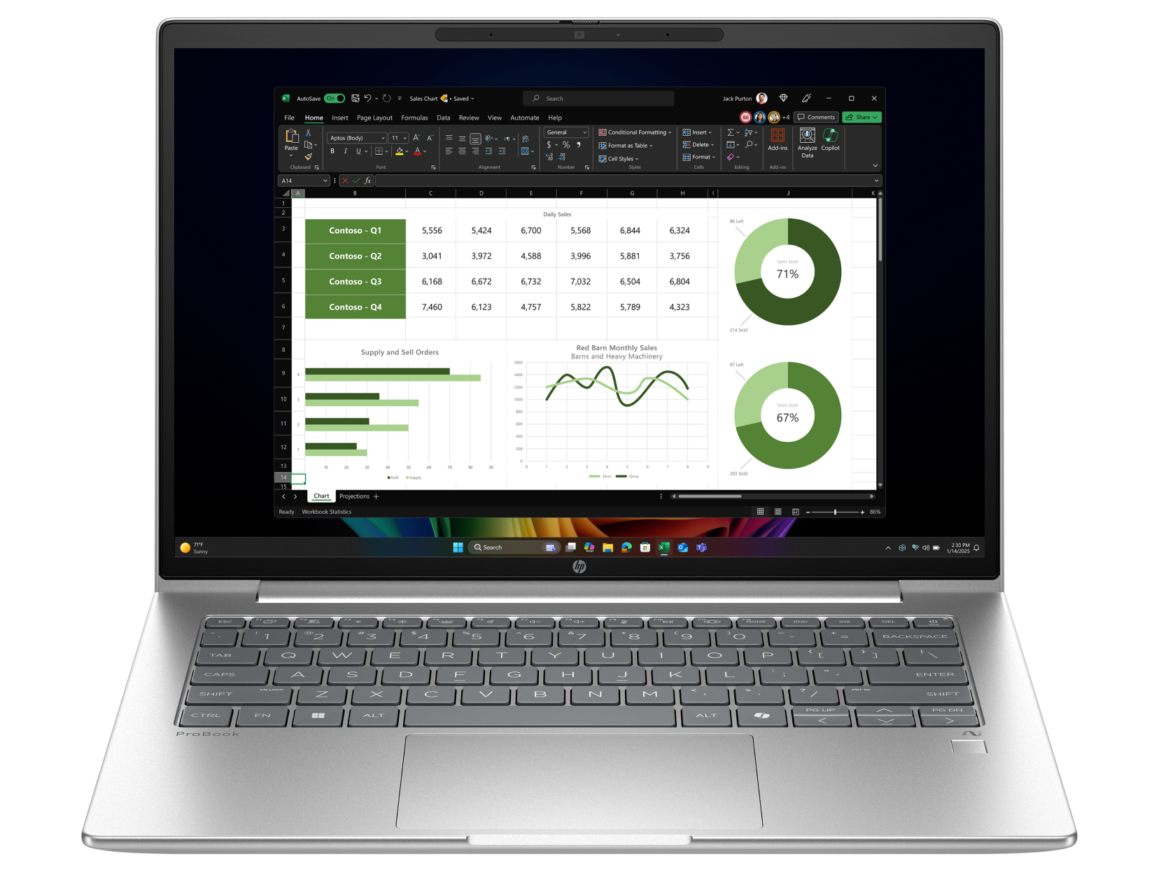 HP ProBook 4 G1q 14" Laptop | C54W6AT#ABH | Laptop