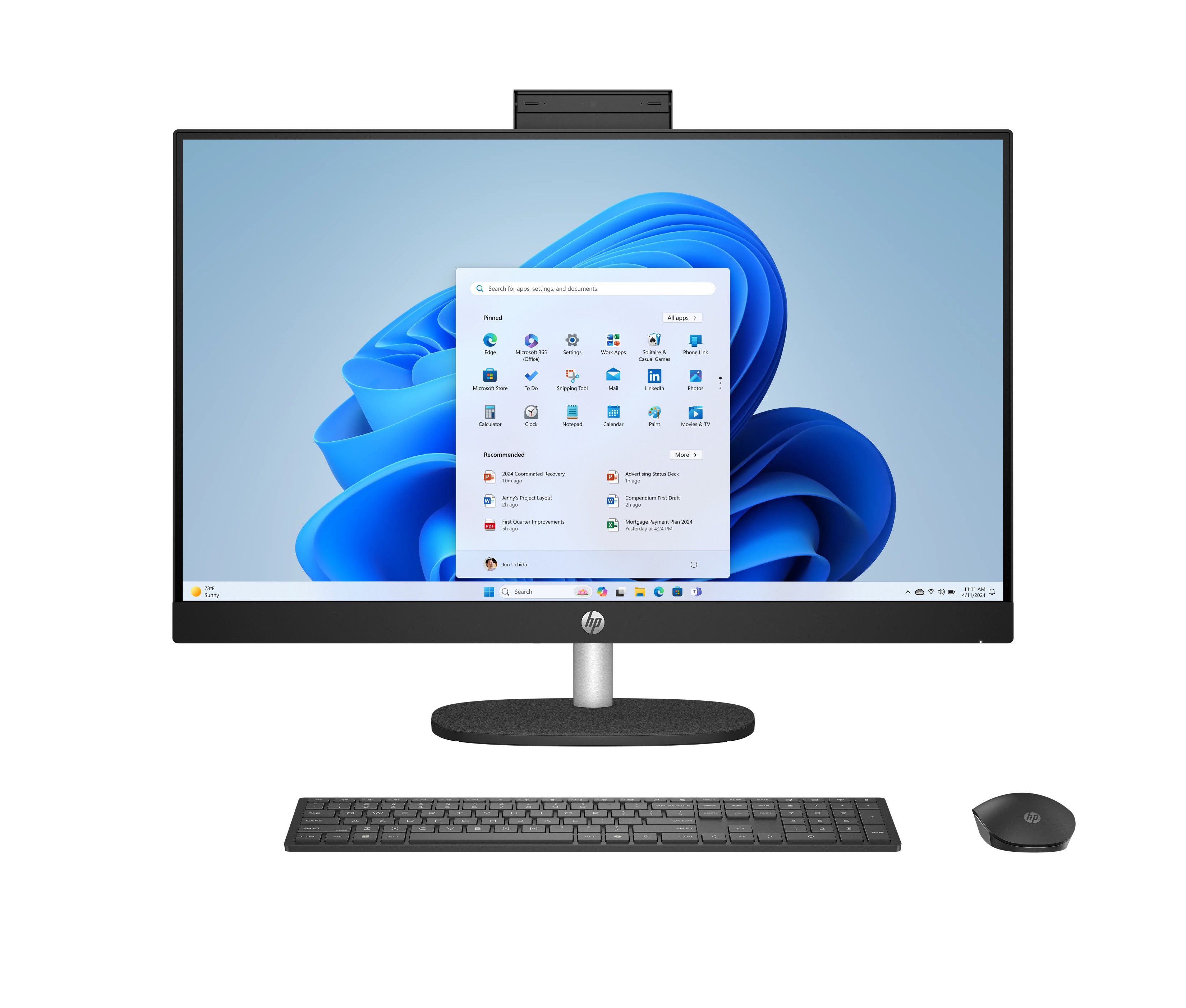 Komputer All-in-One HP 27-cr2002nw Ultra 5-225U/16GB/1TB/FHD IPS 27" | C72VDEA#AKD | All-in-One