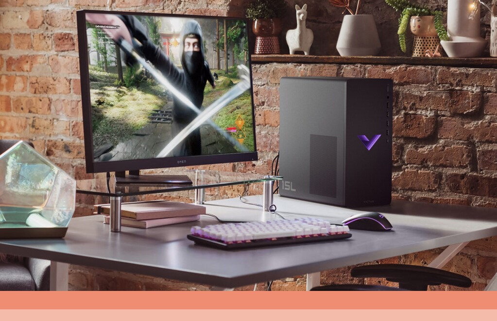 image of a High performance desktop sitting on a desk