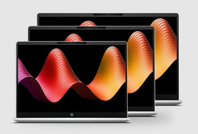 multiple laptops are spinning around each other