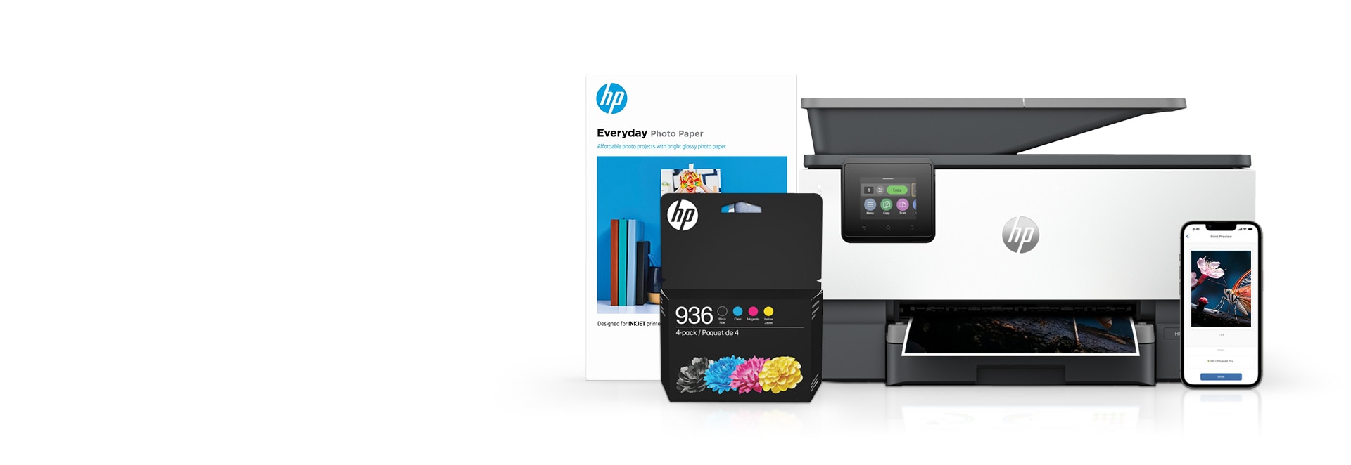 image of Printer, paper and ink multi pack