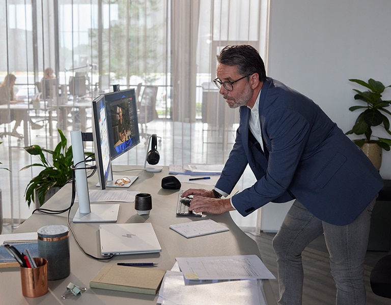 Entrepreneur working on her HP Laptop