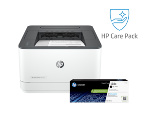 HP LaserJet Pro 3001dw Certified Refurbished Printer + Toner + 3 Year Care Pack Bundle