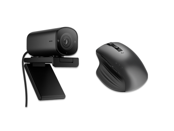 HP 965 4K Streaming Webcam + HP 935 Creator Wireless Mouse Bundle