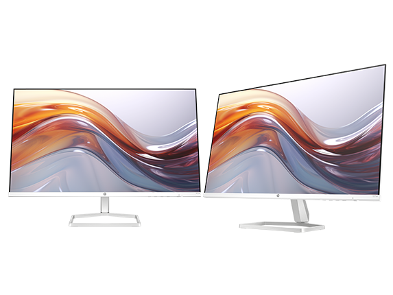 , Dual HP Series 5 27 inch FHD Monitor with Speakers Bundle