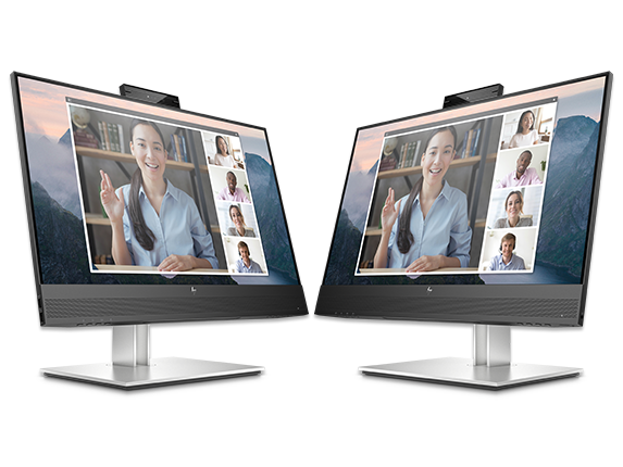 Dual HP E24mv G4 FHD Conferencing Monitor