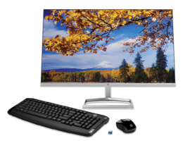 HP M27f 27" Monitor, Wireless Keyboard and Mouse Bundle
