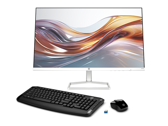 HP Series 5 23.8 inch FHD Monitor with Speakers + Wireless Mouse + Keyboard kit