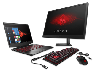 OMEN 15" Laptop, OMEN 25" Monitor, Encoder Keyboard + Mouse Gaming Bundle - Img_Center_320_240