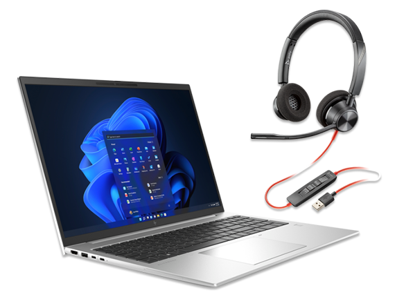 , HP EliteBook 865 G9 - Wolf Pro Security Edition + Poly Blackwire 3320 Headset