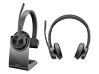 Poly Voyager 4320-M Headset with charge stand + Poly Voyager 4310-M Headset with charge stand Bundle