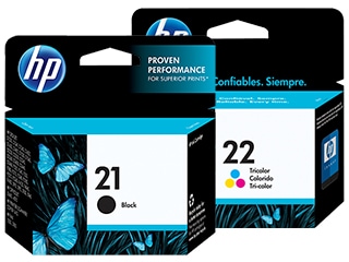 HP 21 & 22 Ink Cartridges