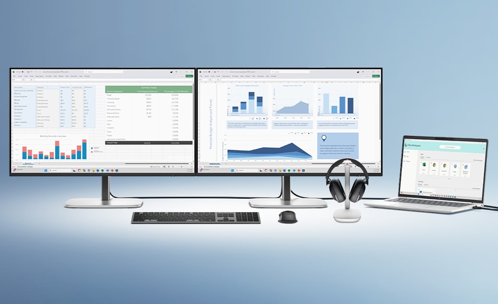 Hybrid workspace with Poly and HP product environment