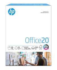 HP Printer Paper, 8.5 x 11 Paper, Office 20 lb