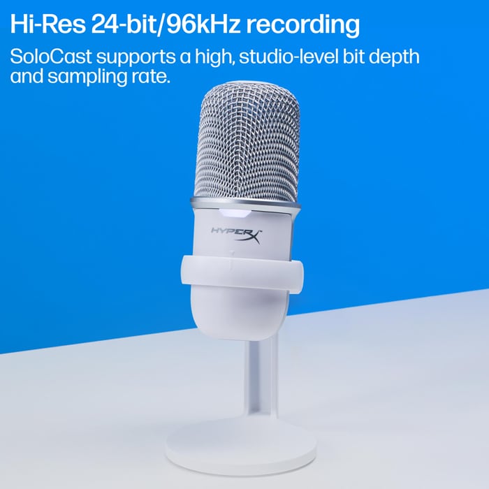 HyperX Solocast - Blanc - Microphone HyperX sur