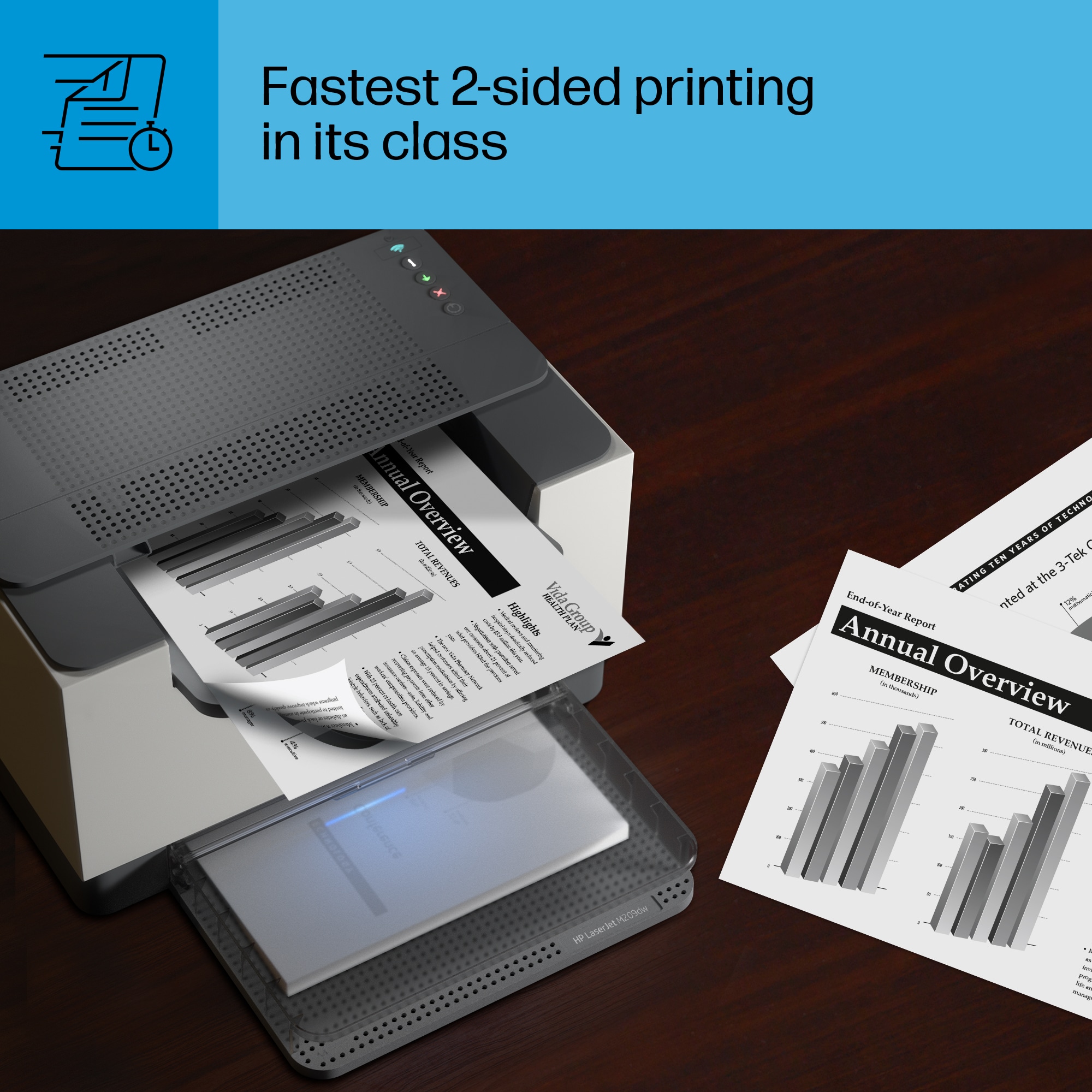 Fastest 2-sided printing in its class